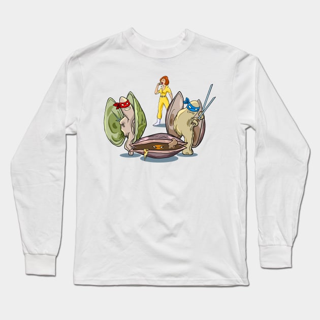 Seashell Shock Long Sleeve T-Shirt by LavaDrop